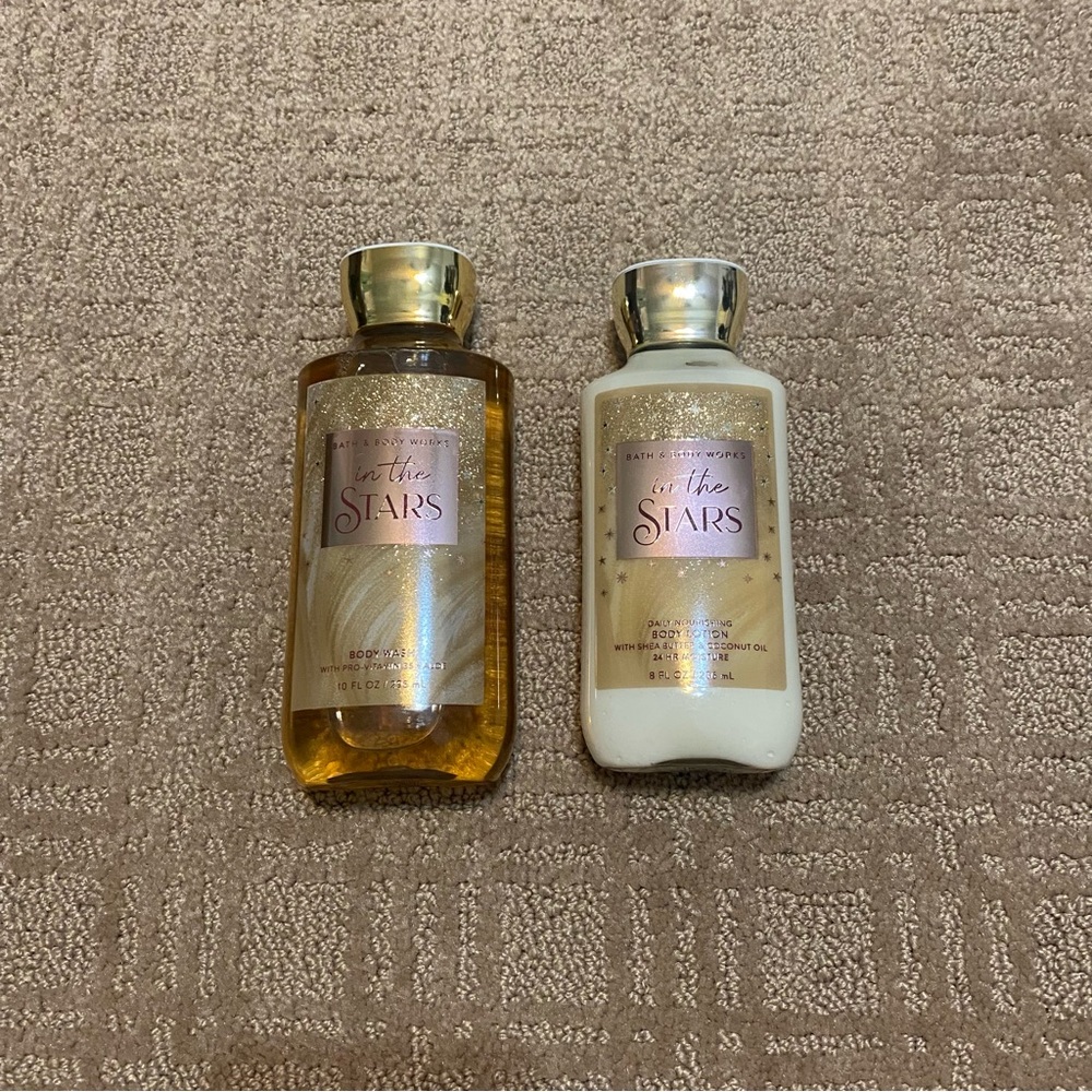 New {Bath & Body Works} Body Wash and Nourishing Lotion Duo Set - In The Stars